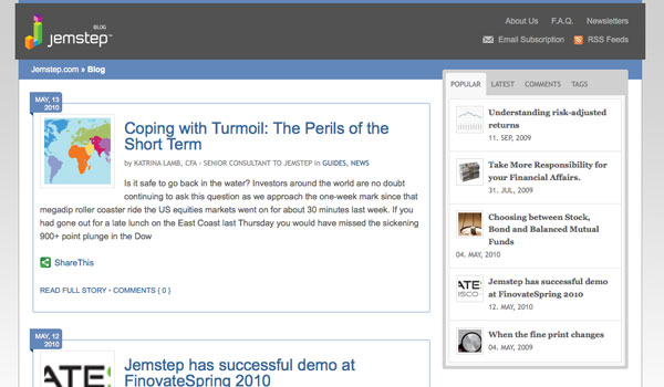 Jemstep Blog Website
